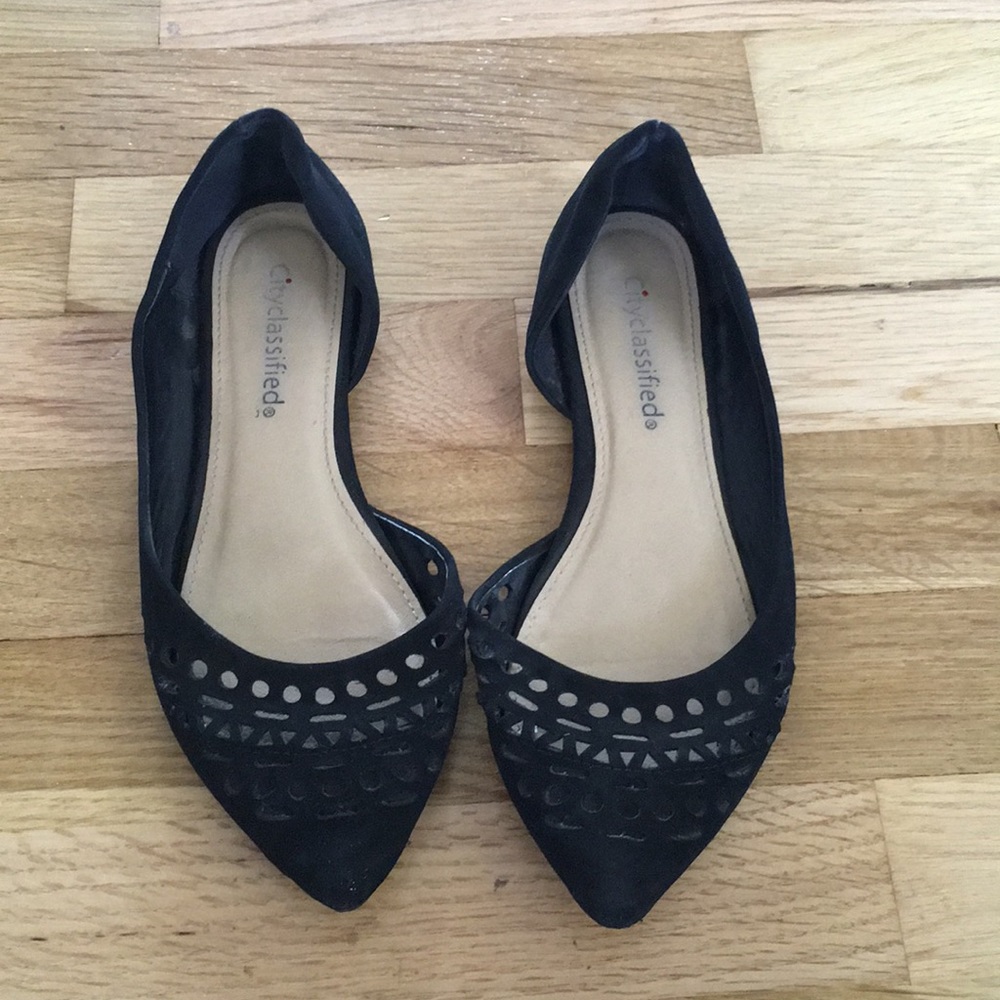 Suede flats